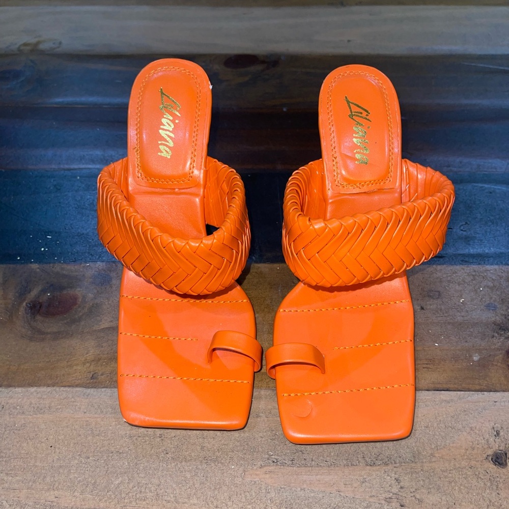 Women's Bold Orange Sandals